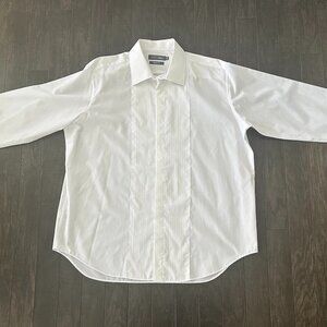 White Men's UK Marks & Spencer Dress Shirt Size 18 x 2